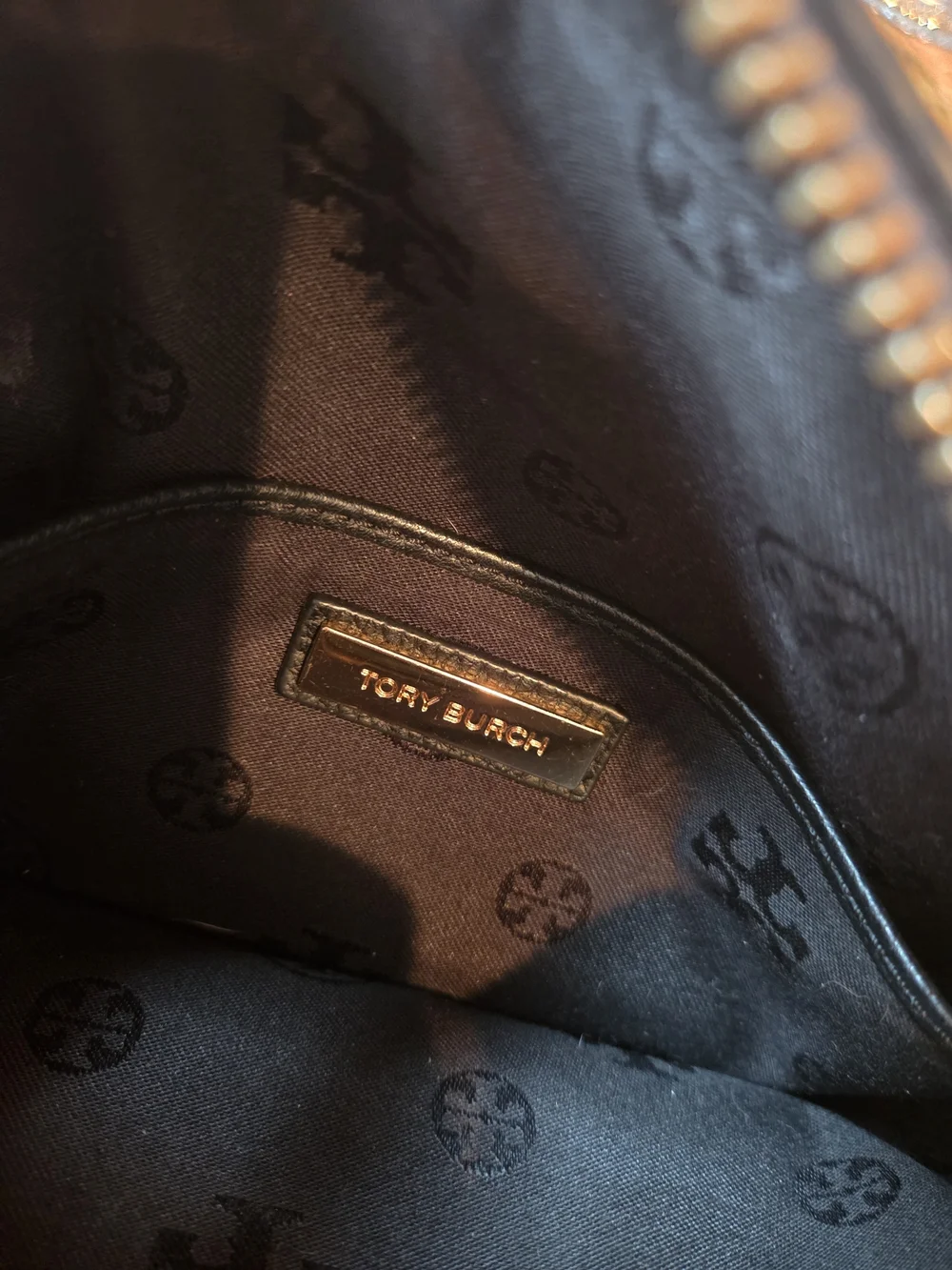 Tory Burch Black Leather Crossbody Bag with Wallet